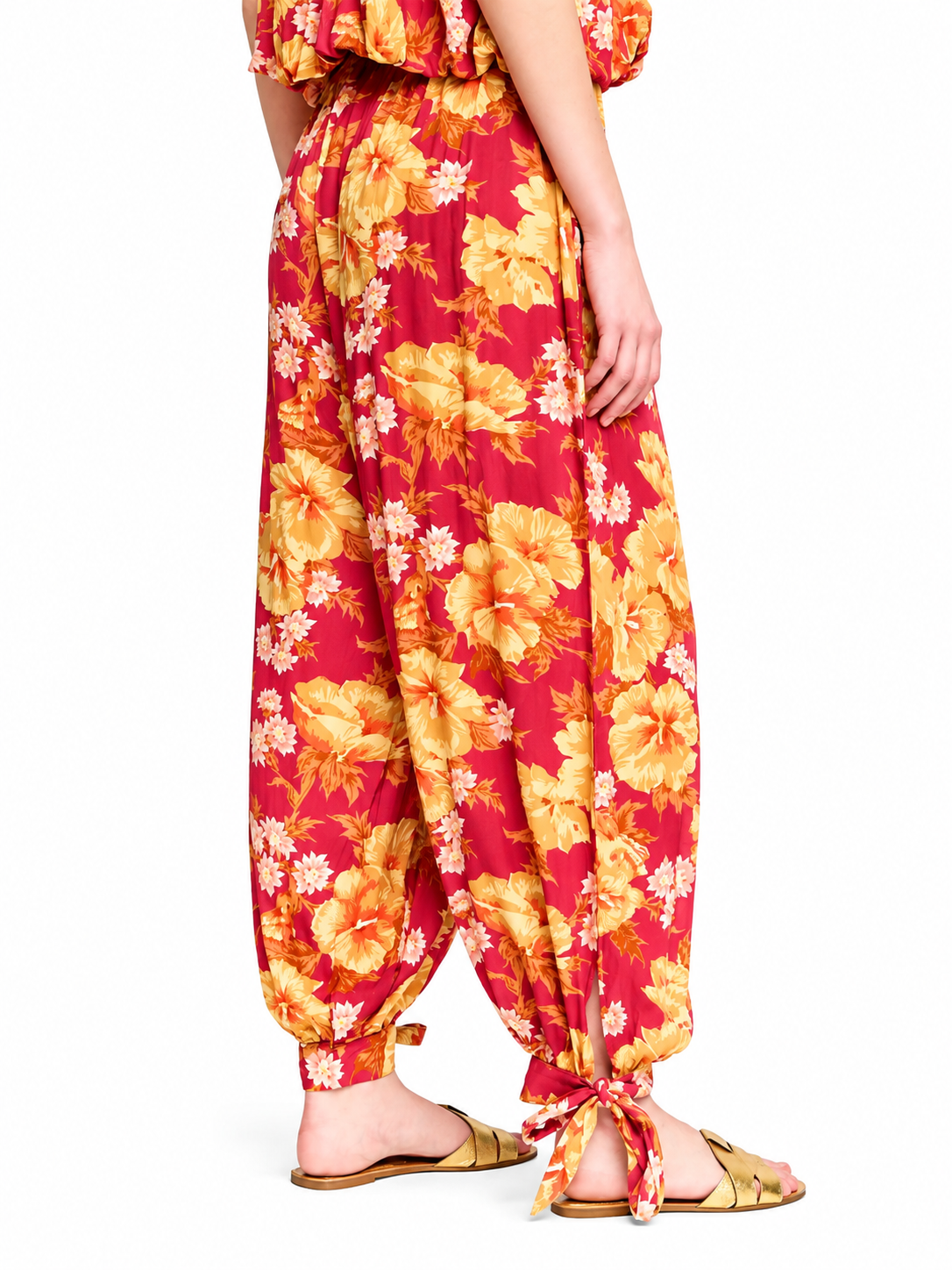 Pantalon Marquis Estampado Aladino Terracota-1