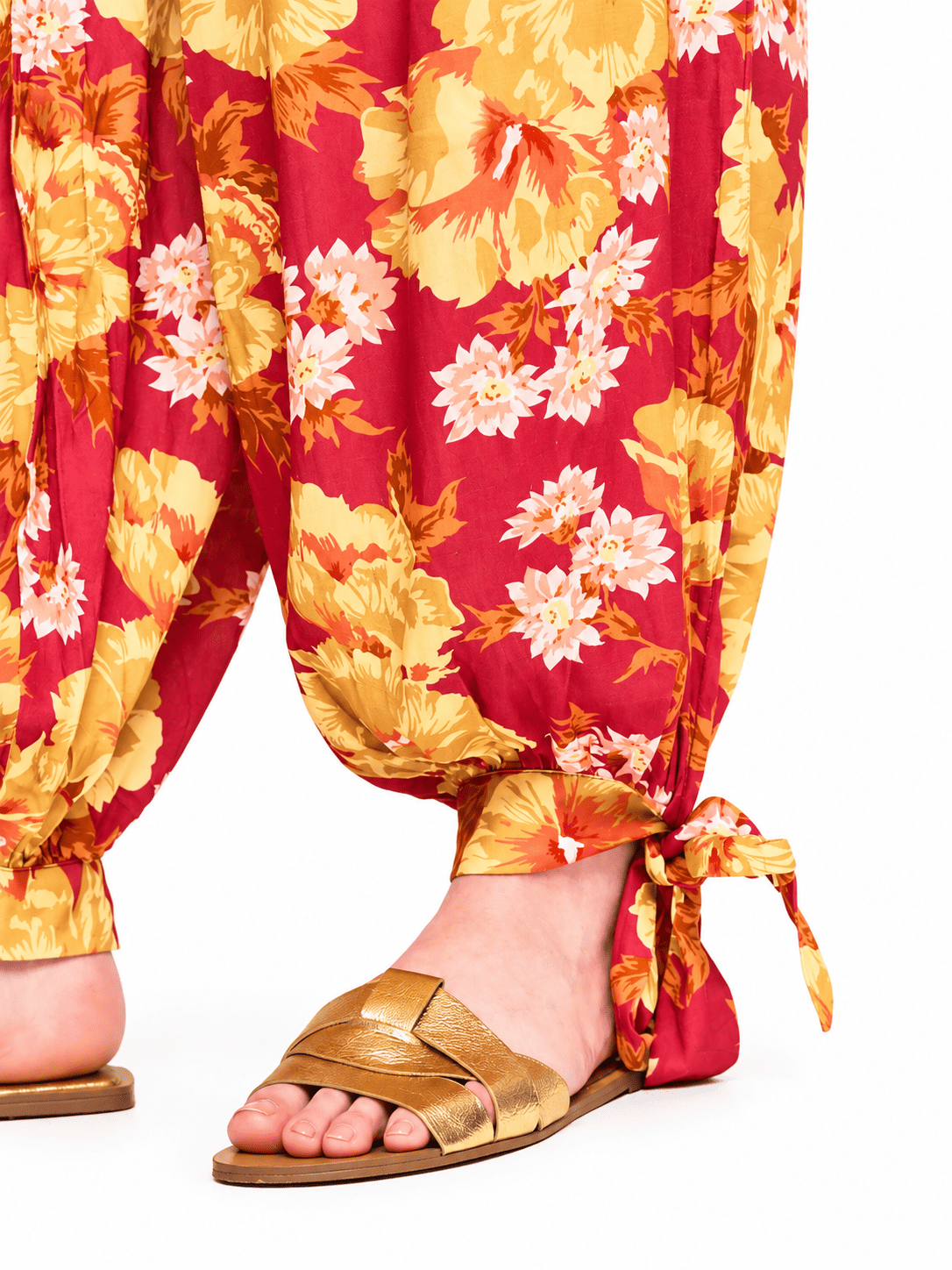 Pantalon Marquis Estampado Aladino Terracota-2