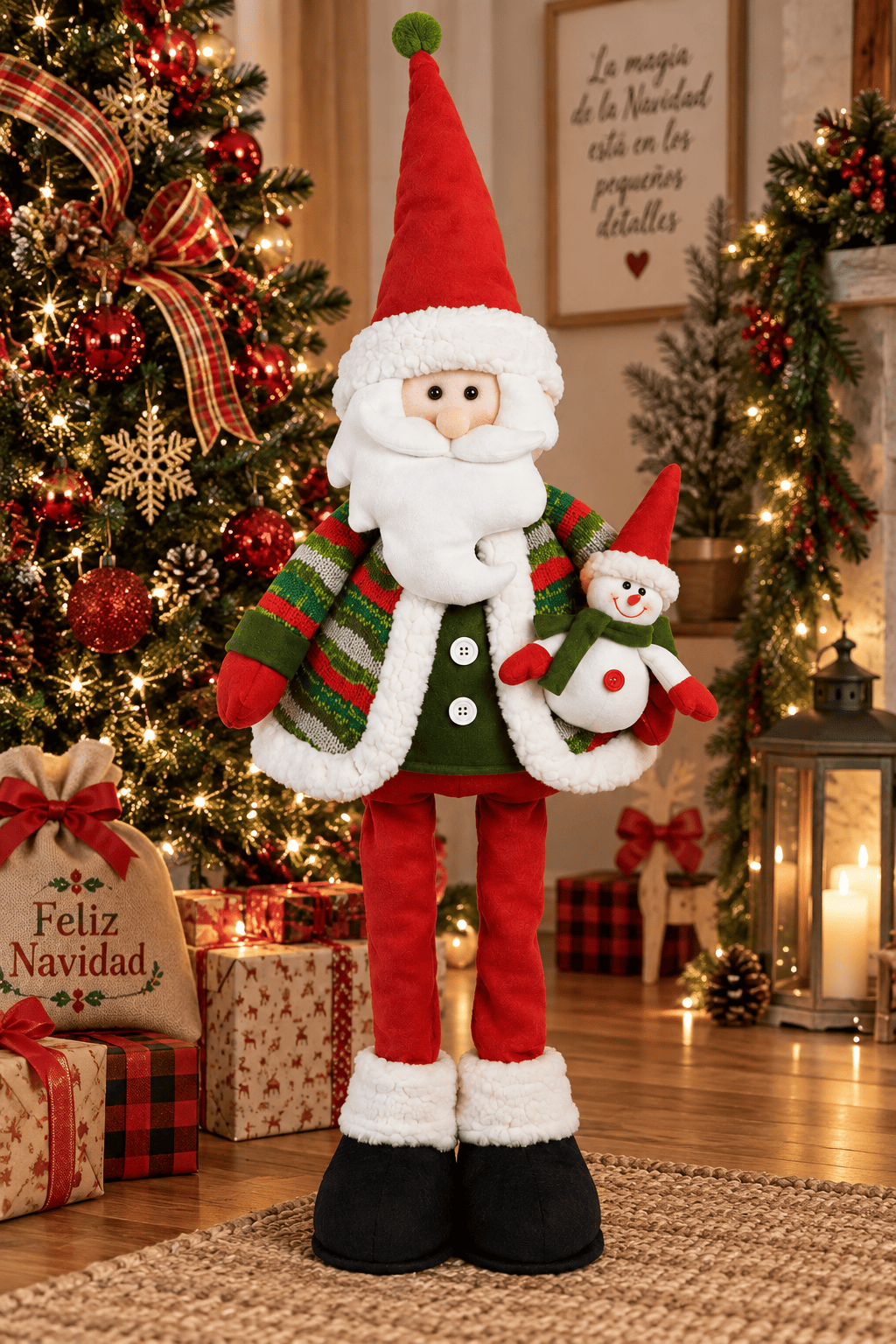 Muñeco de Navidad Extendible Kitem Santa 107 CM-1