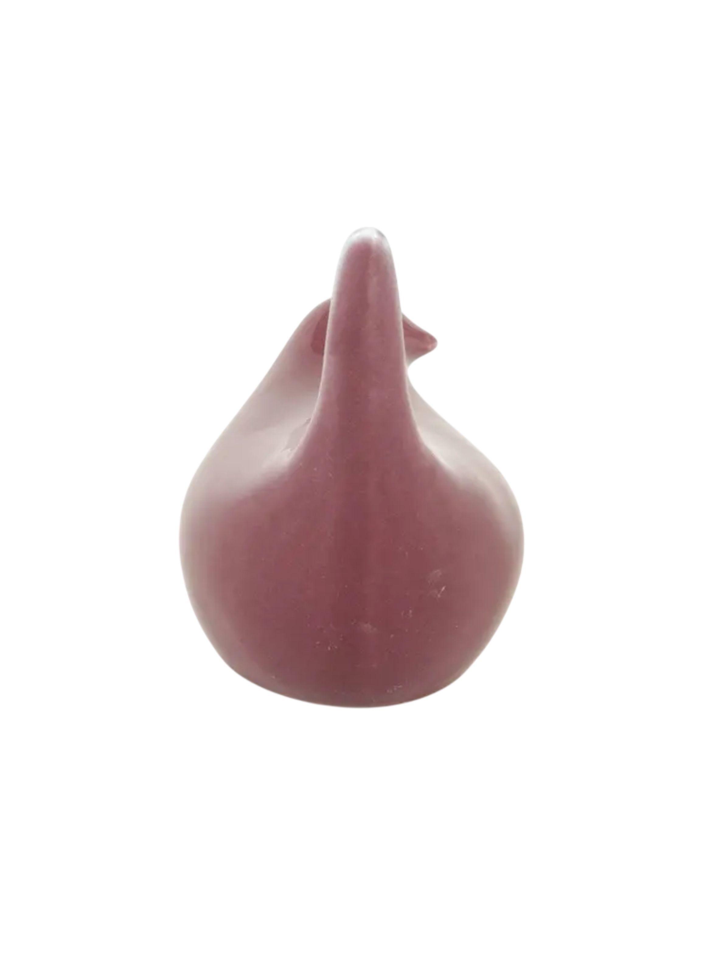 Figura Ceramica Pajarito Guinda 14 5 X 7 X 12 4 Cm-3