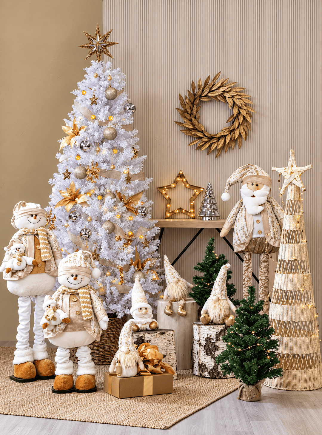 Pino Navidad Blanco 210 cm 1015 Puntas-3