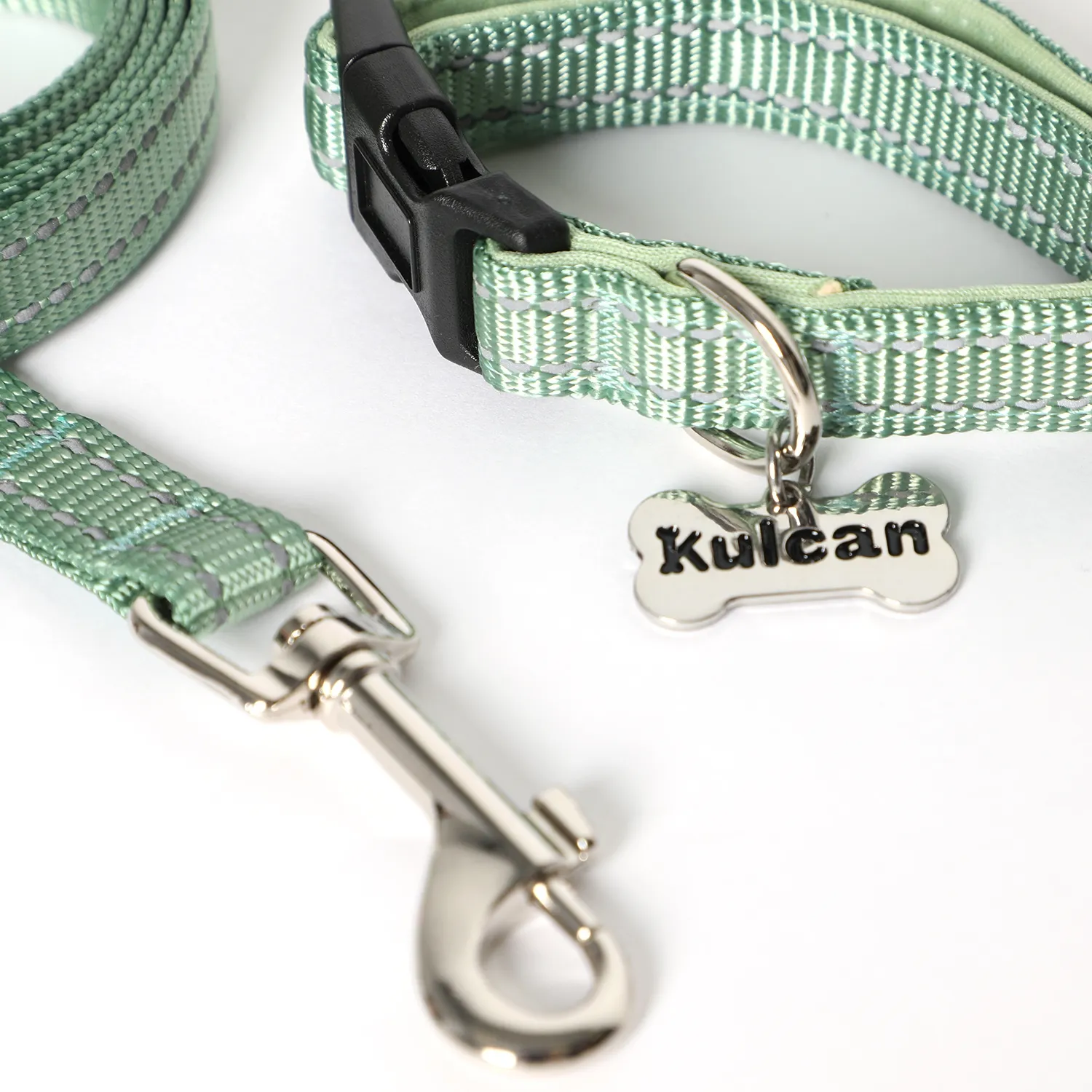 Collar Con Correa Para Mascotas Kulcan Colores-3
