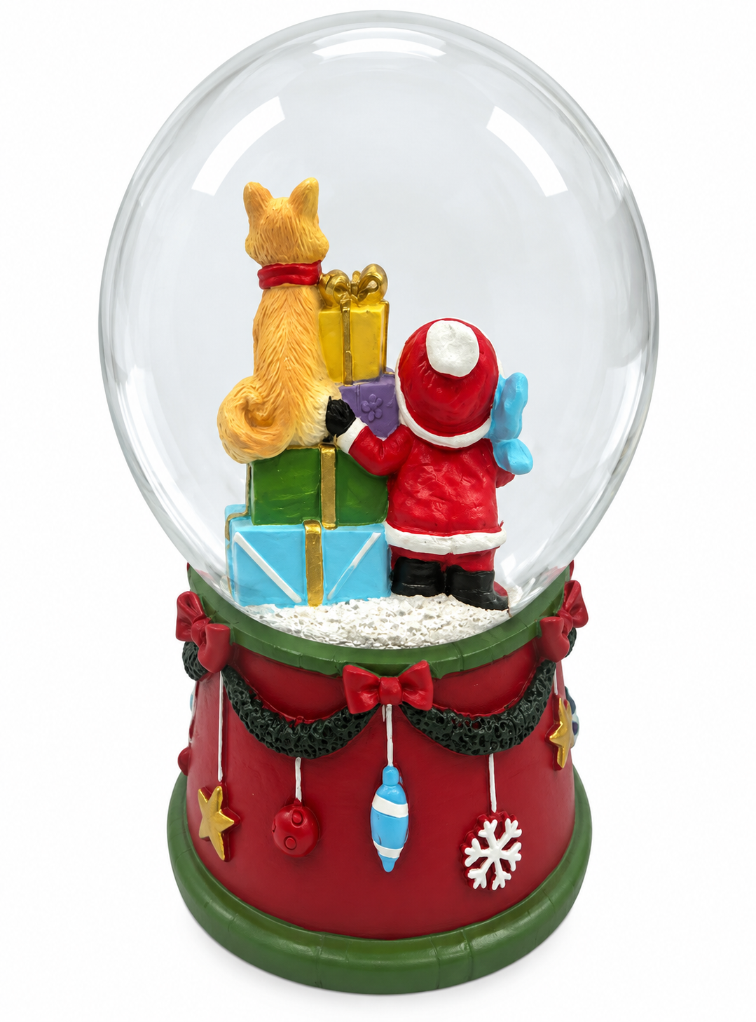 Bola de Agua Navidad Santa Zorro 11 CM-1