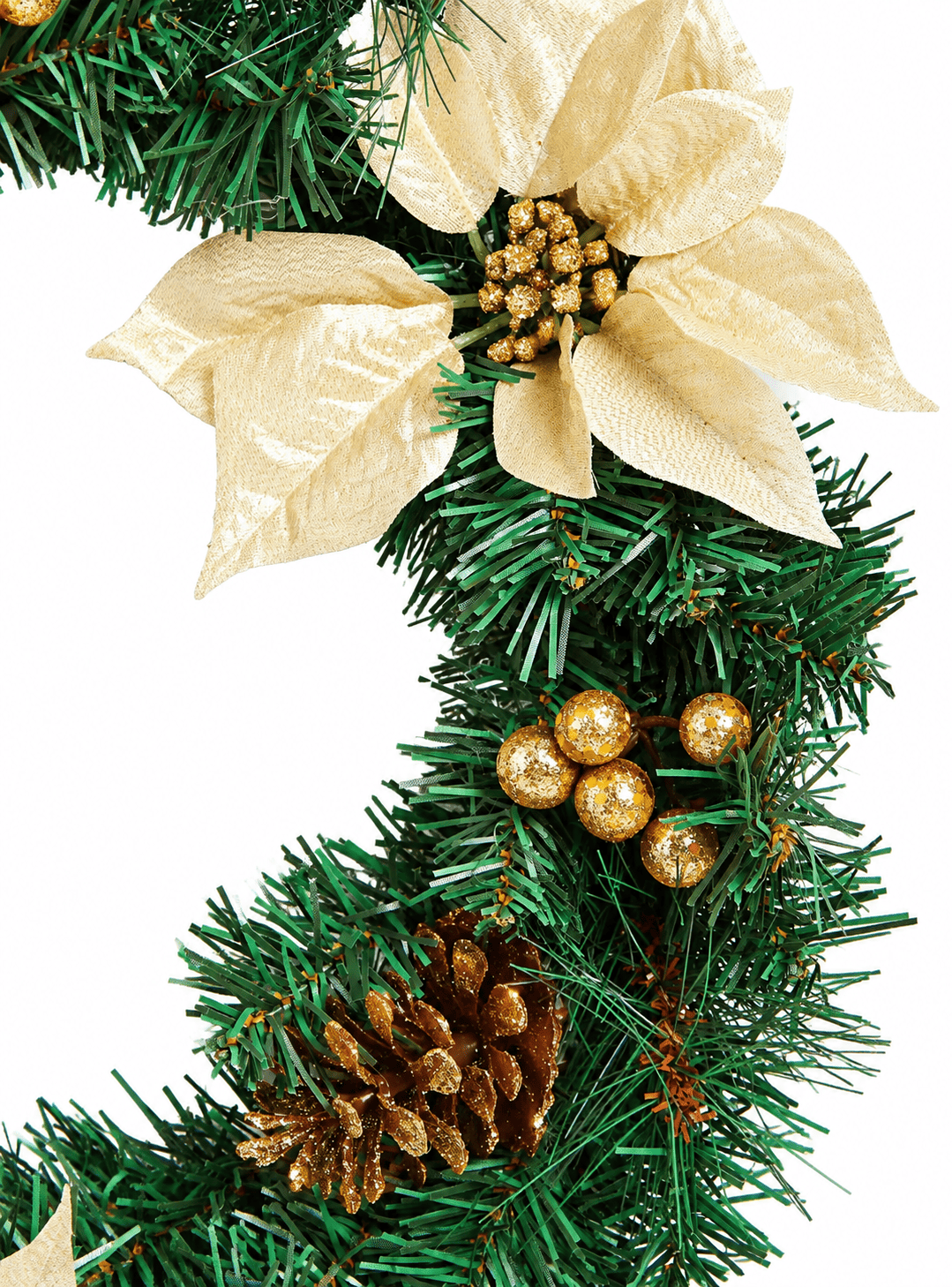 Corona de Navidad 50 CM Dorada-2