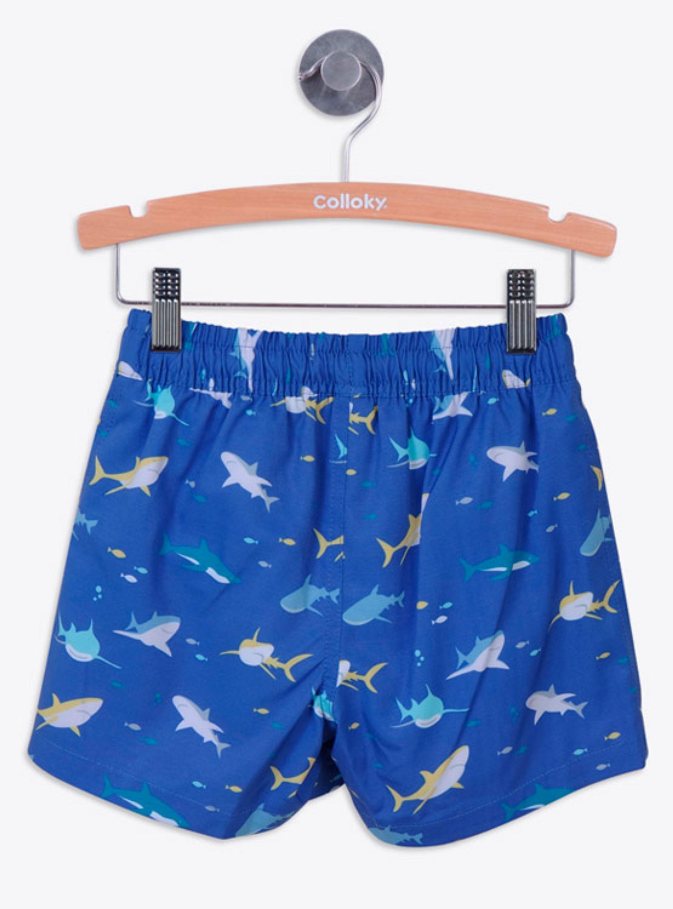 Traje De Baño Colloky Niño Tiburon Azul Marino-1