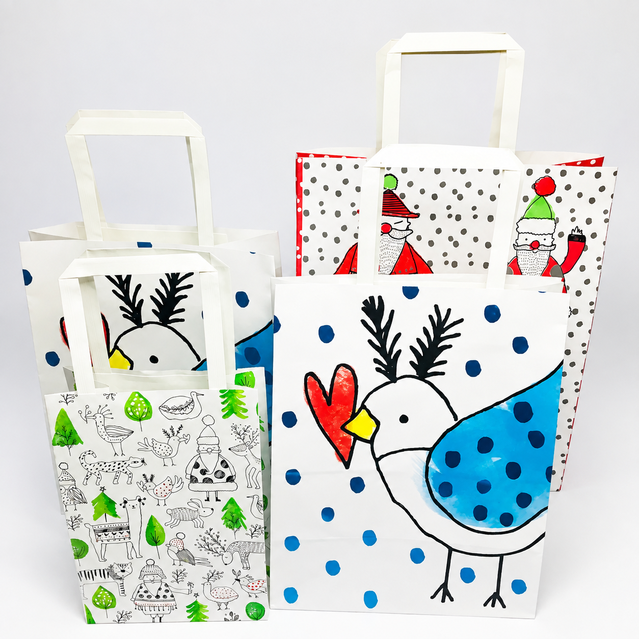 Set 8 Bolsas de Regalo Navidad-0
