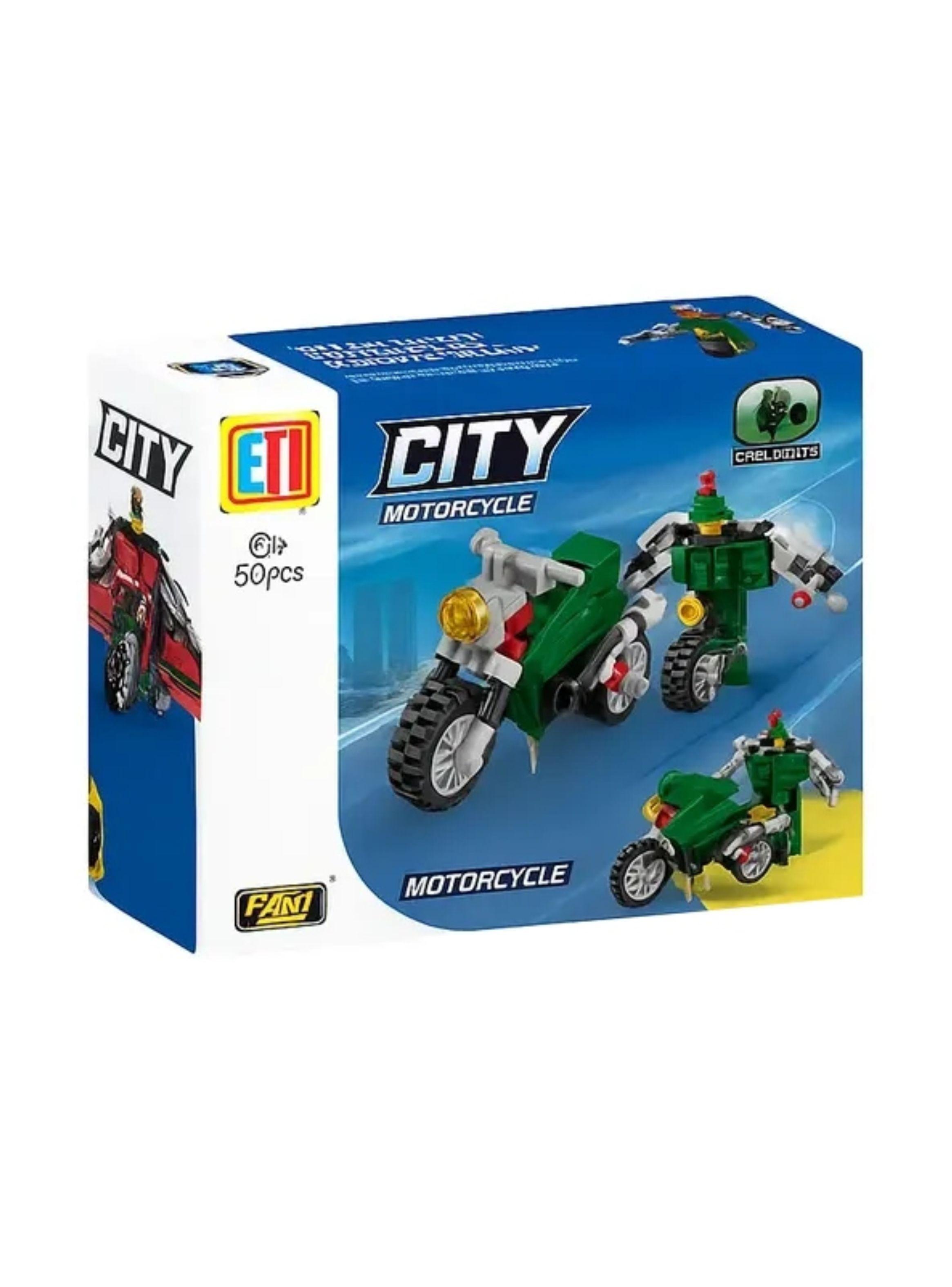 Set Bloques De Vehiculos Transformables 2 En 1 Verde-1
