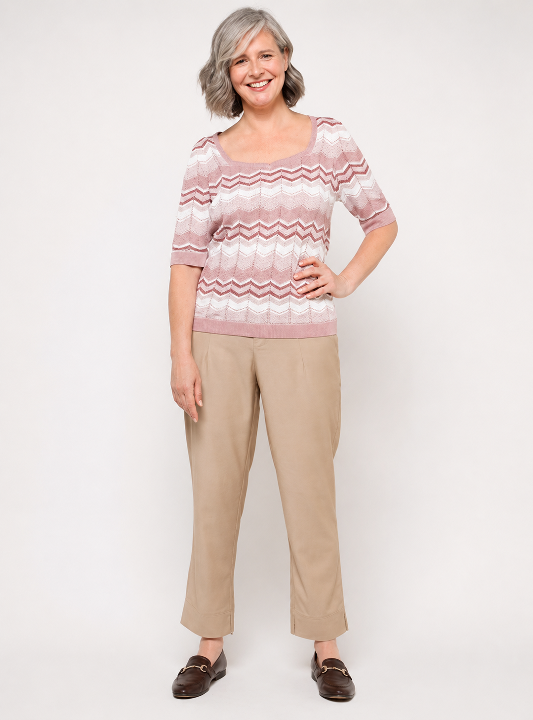 Pantalon Cacharel Cute Beige-3