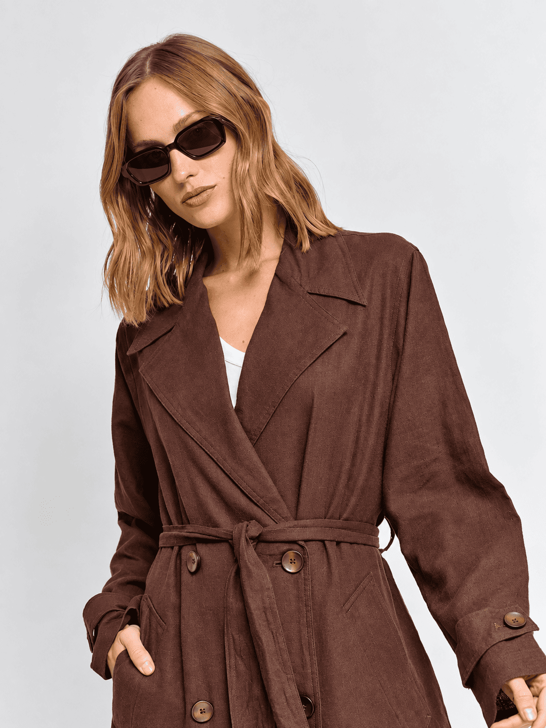Chaqueta Marquis Lino Trench Cafe-2