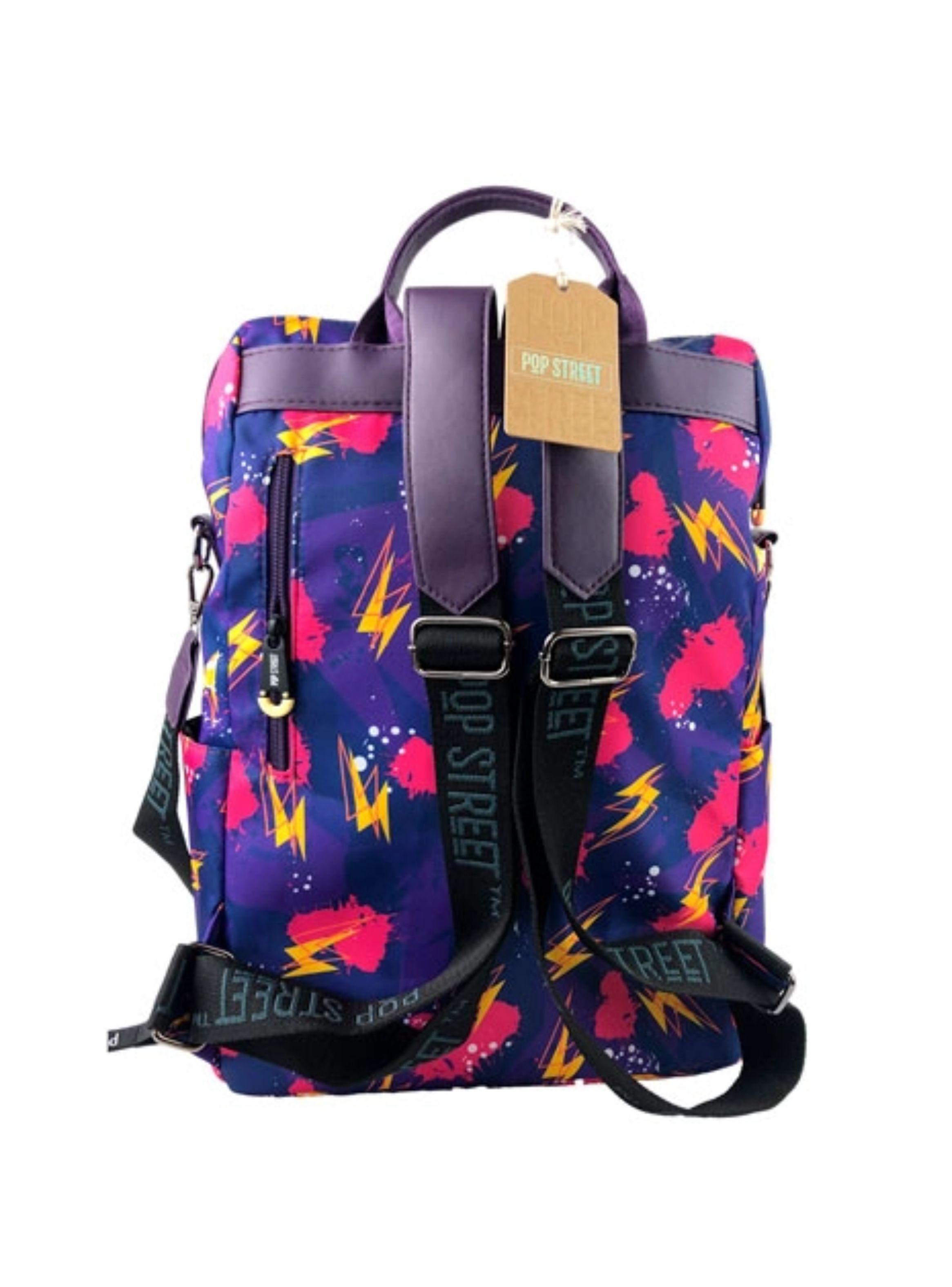 Mochila Juvenil Pop Street Yum Morado-2