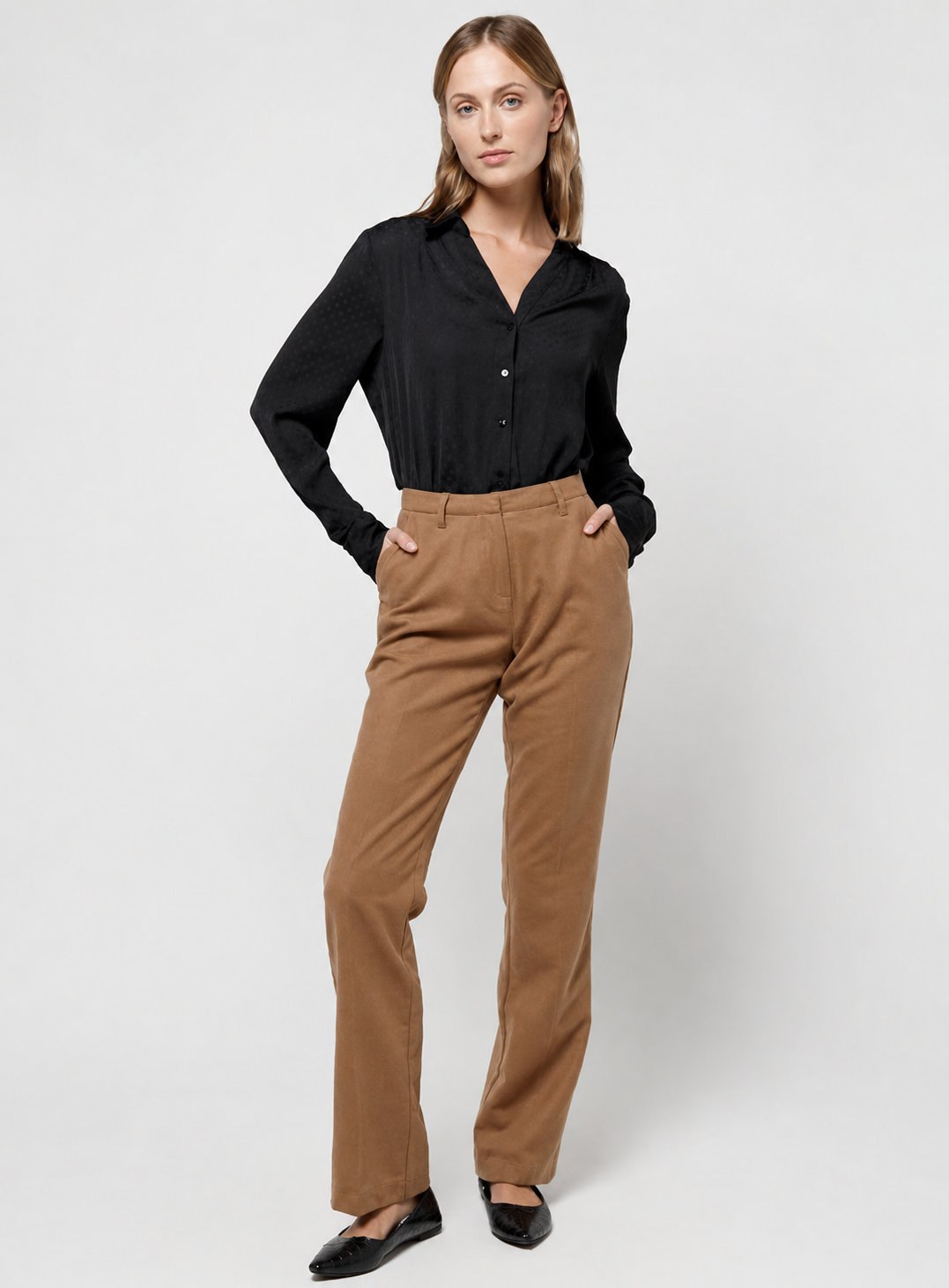 Pantalon Cacharel Elilla Camel-3