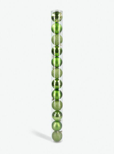 Combo X8 Sets 12 Esferas 6 CM Verde-1