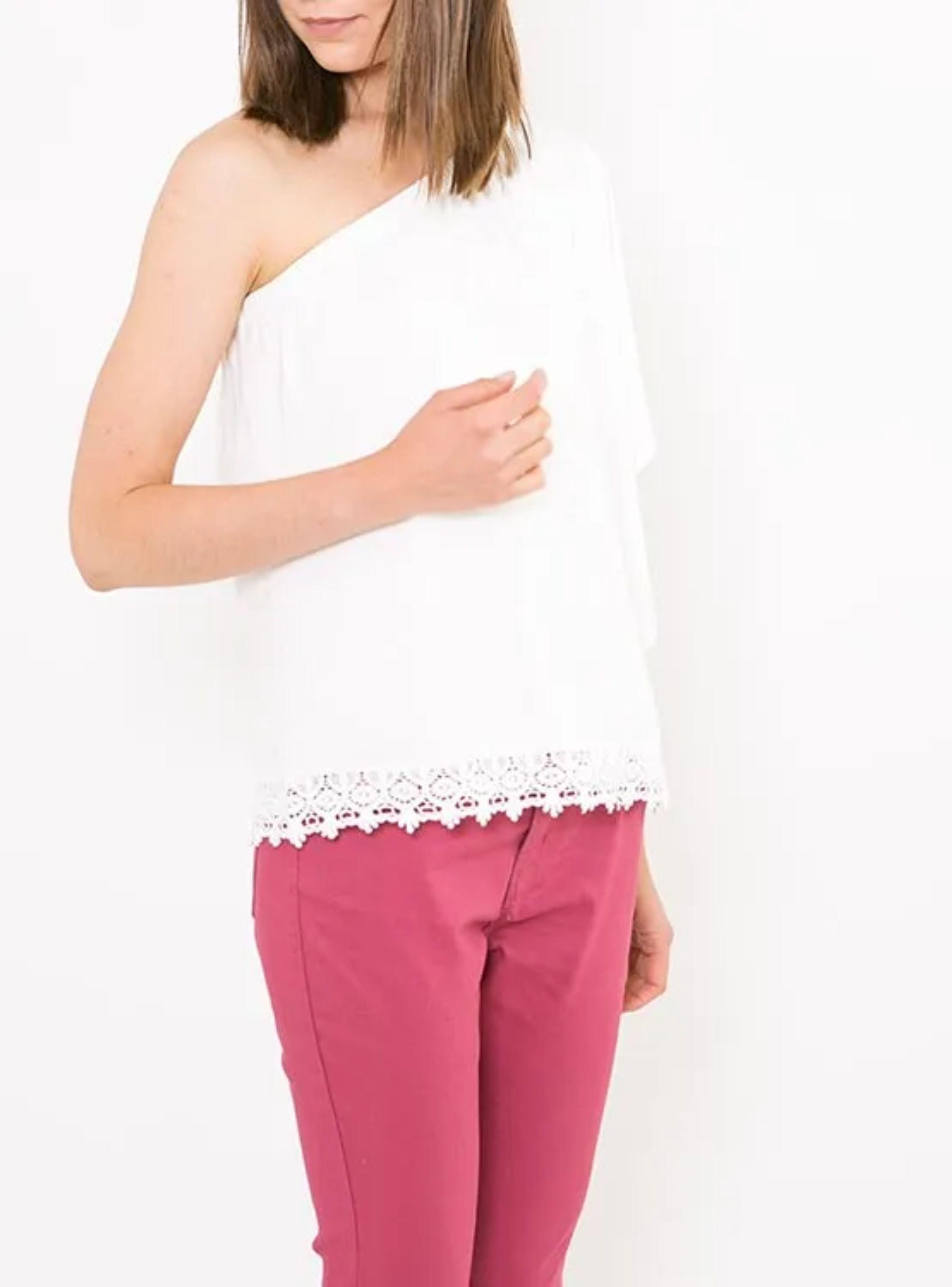 Polera Regatta Mujer Ecru Encaje-2