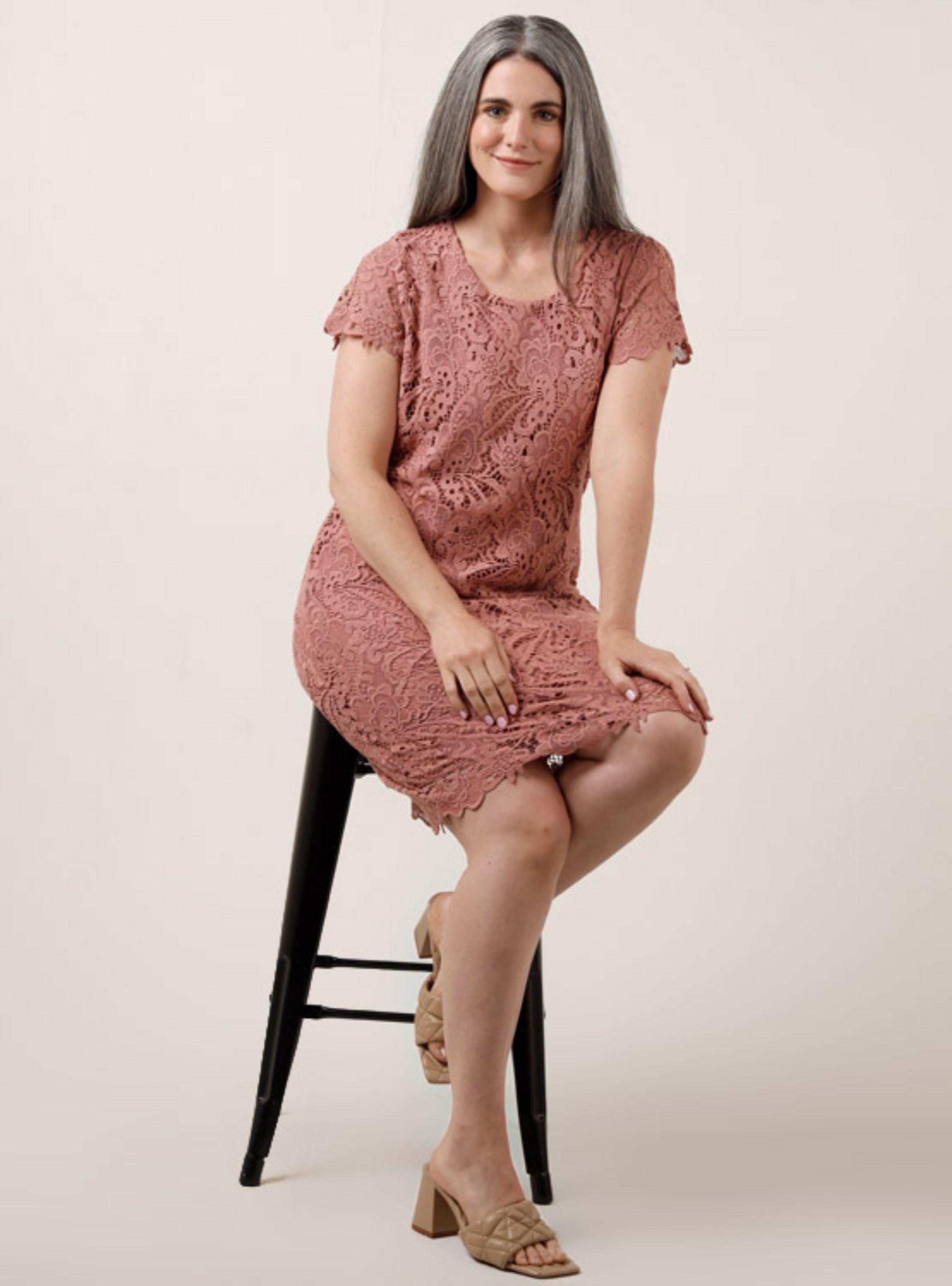 Vestido Cacharel Emacry Rosa-3