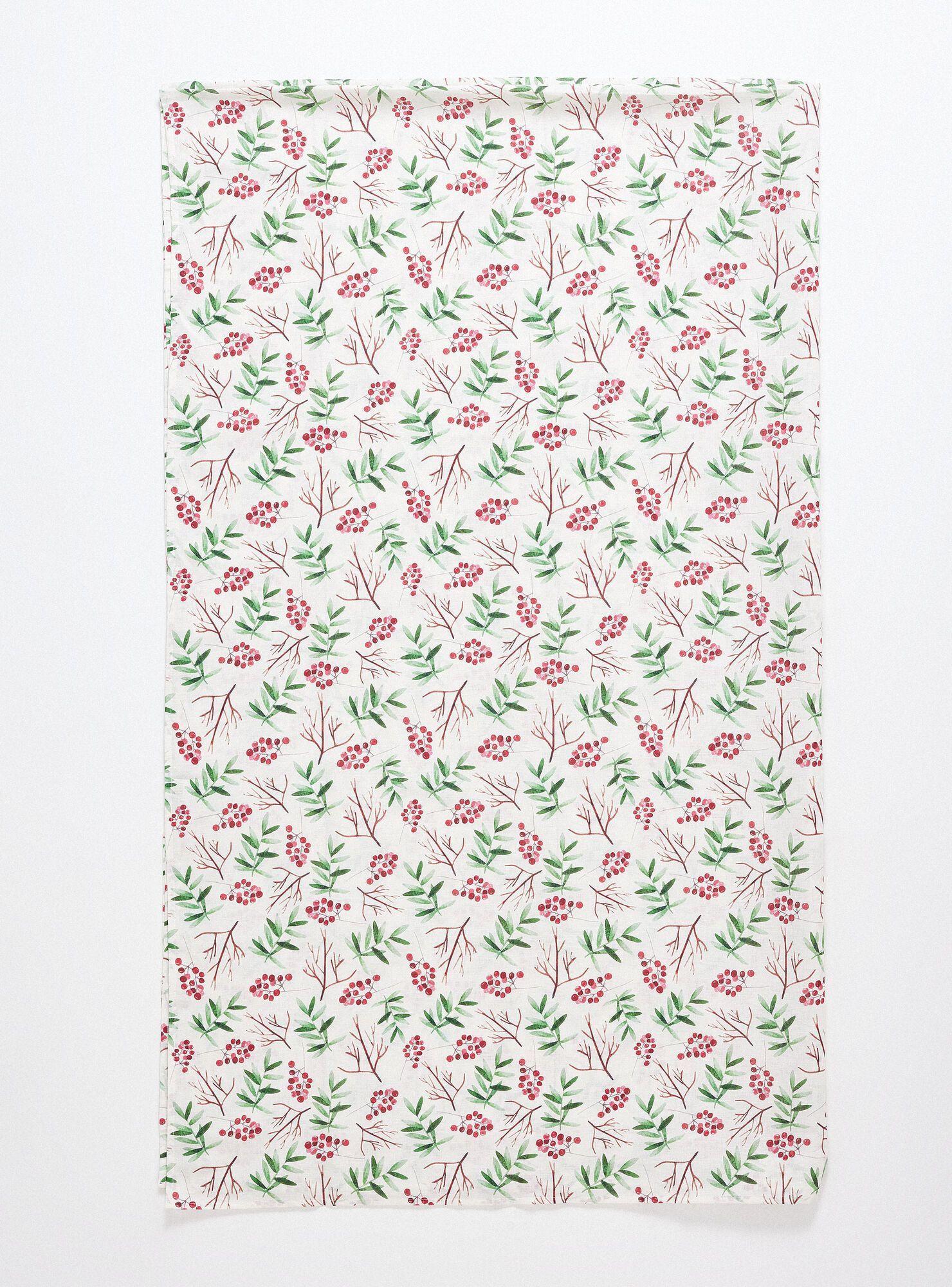 Mantel de Navidad Berries Hojas 180 x 230 CM-1
