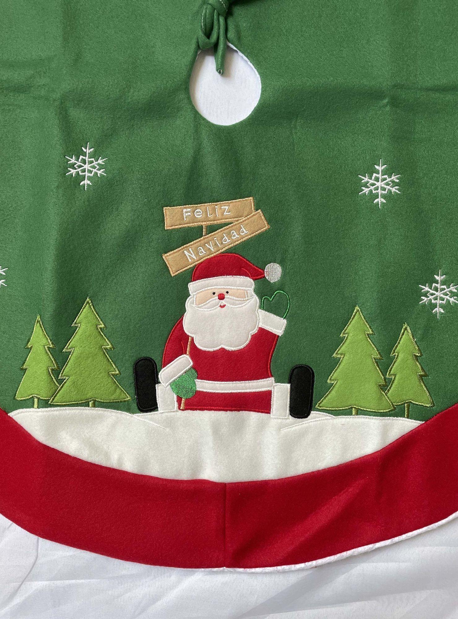 Pie De Arbol Navidad Santa 90 Cm-2