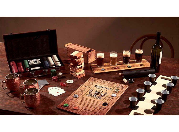 Juego Classic Flip Cup Base Madera-2