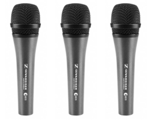 Set de 3 Micrófonos Vocales Sennheiser e 835-3