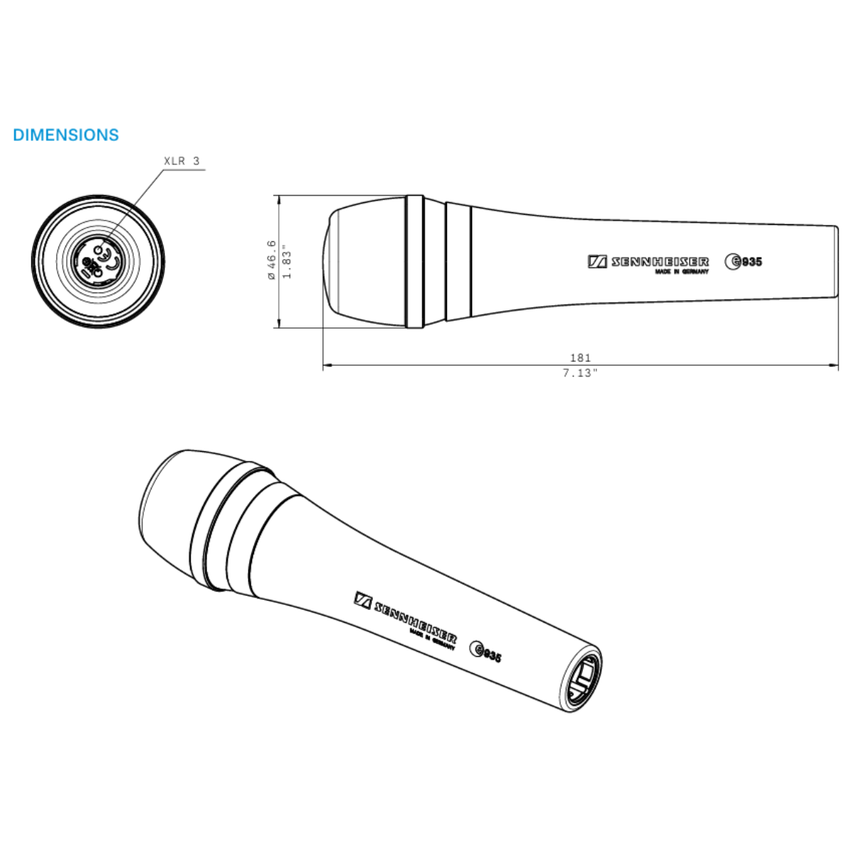 Micrófono Vocal Dinámico Sennheiser e 935-2
