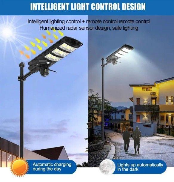 Foco Solar 300W con Cámara WiFi 2MP HD | 2 en 1 Solar-2