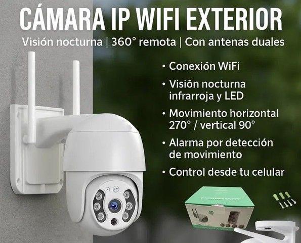 Cámara IP WiFi 360° Exterior con Visión Nocturna HD-2
