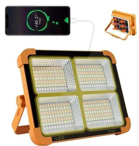 Foco LED Solar Emergencia Recargable 1000W -2