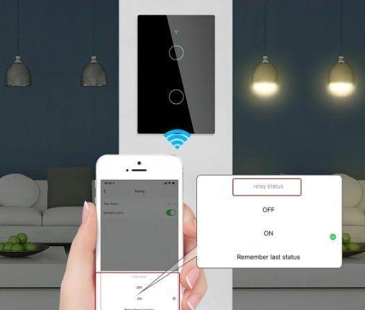 Interruptor WiFi Touch 2 Gang | Control Inteligente-2