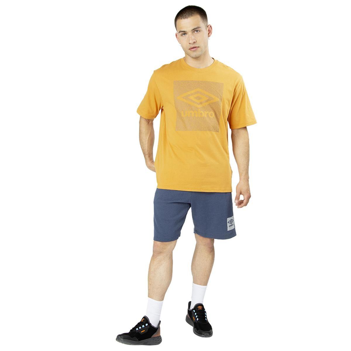Polera Umbro Essentials Big Logo Square Hombre Amarillo-2