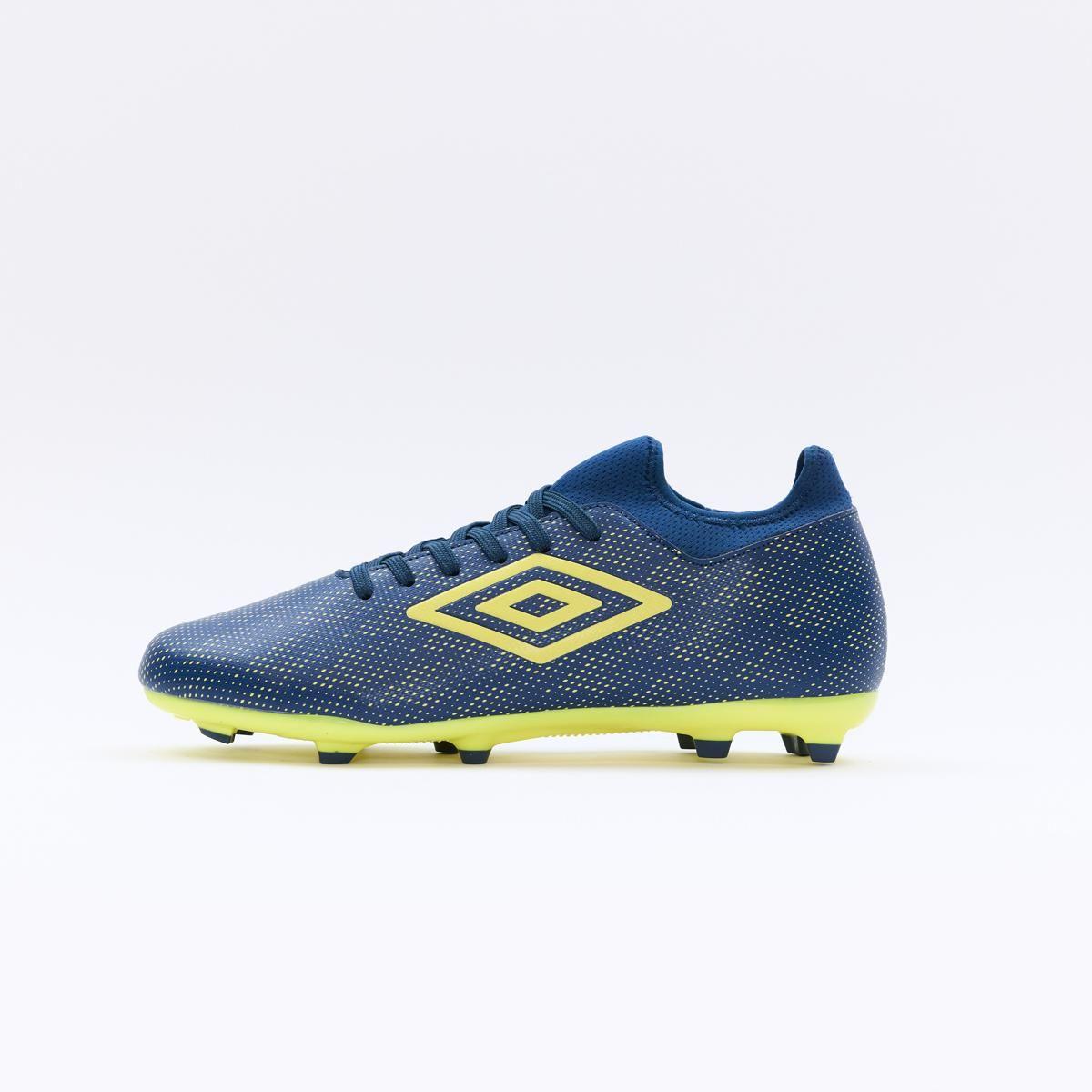 Zapatilla Fútbol Umbro Veloce LT IV FG Hombre Azul/Amarillo-1
