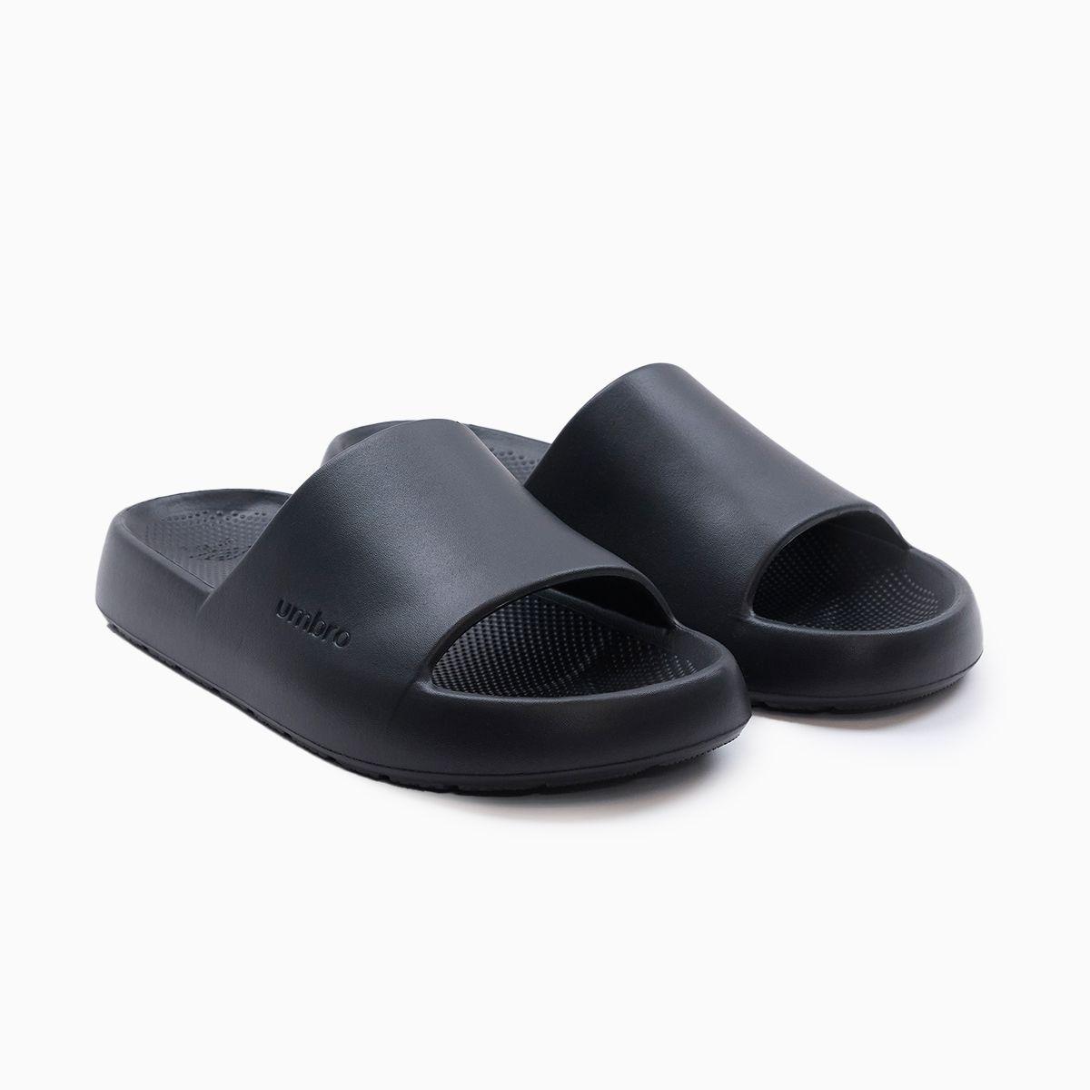 Sandalias Umbro Stacked Logo Lifestyle Hombre Negro-4