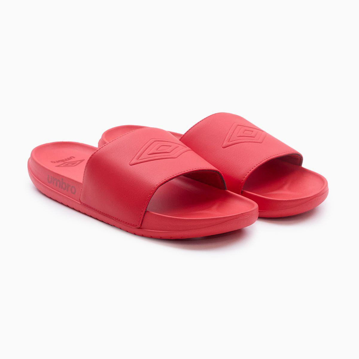 Sandalias Umbro Stacked Logo Hombre Rojo-0