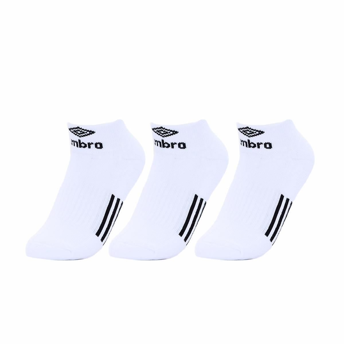 Calcetines Umbro Tripack Crew Unisex Blanco-0