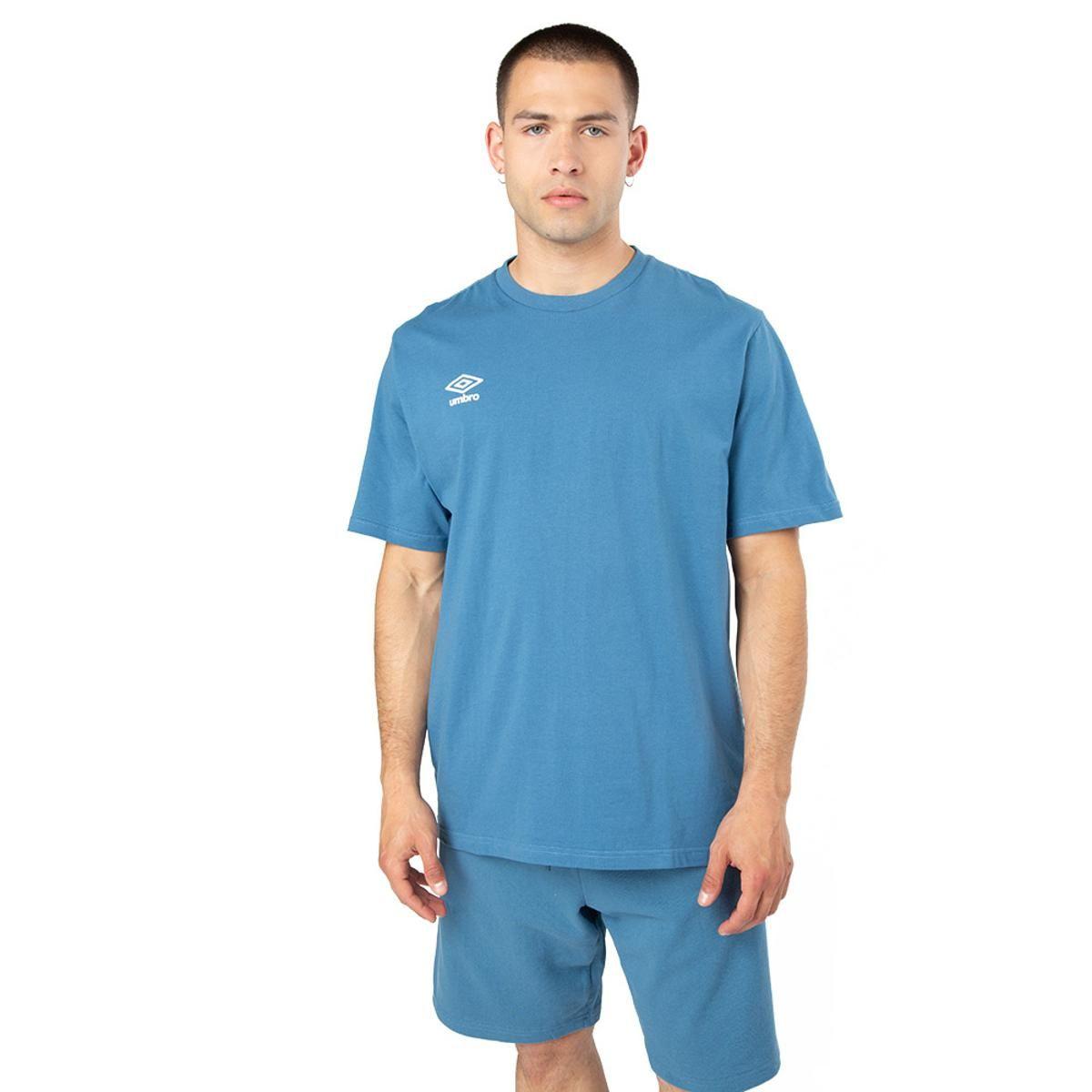 Polera Umbro Essentials Small Logo Hombre Azul-0