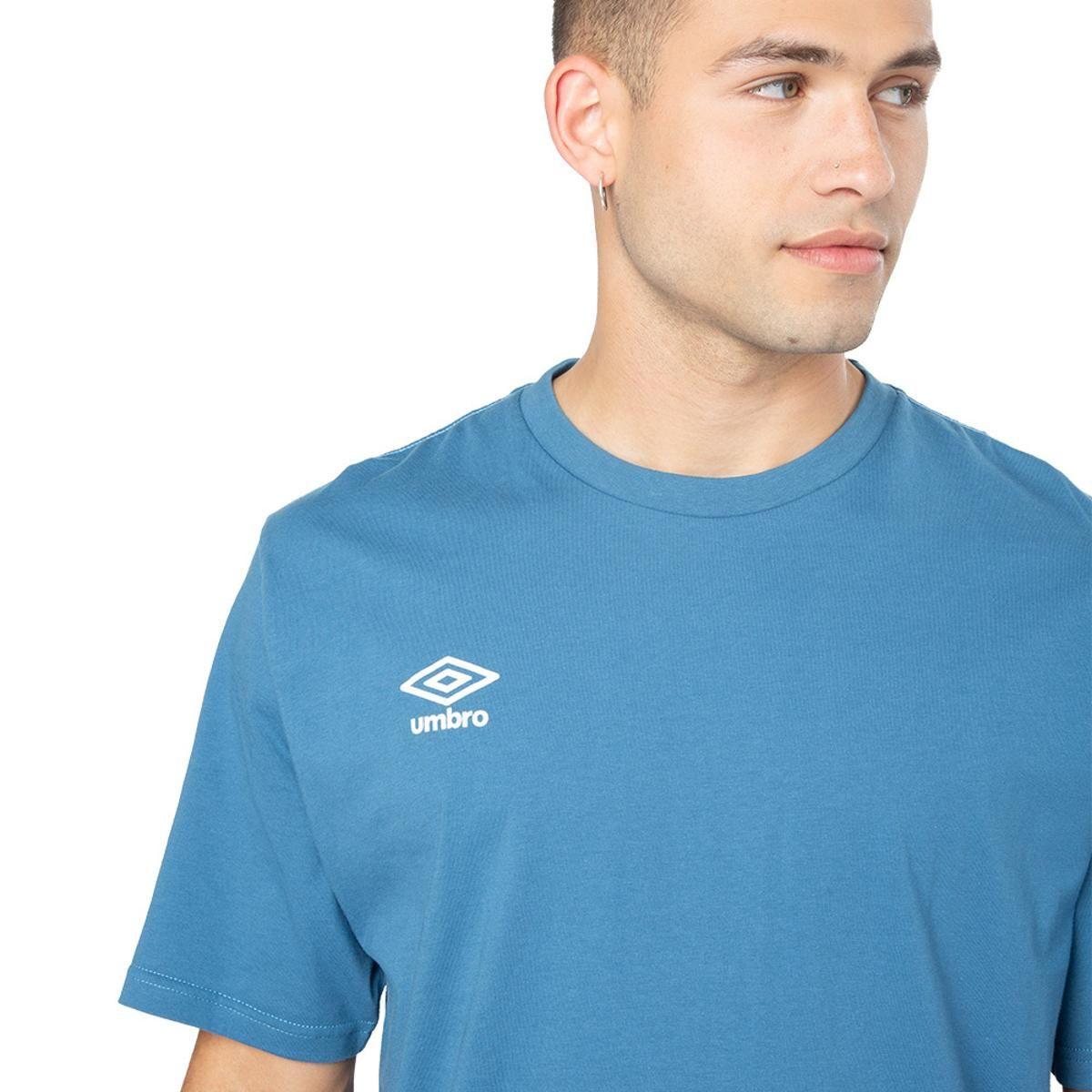 Polera Umbro Essentials Small Logo Hombre Azul-4
