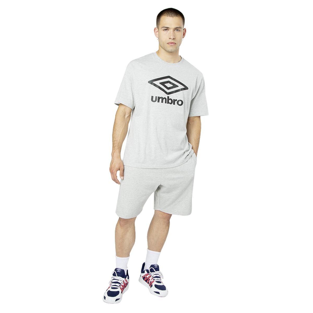 Polera Umbro Essentials Big Logo Hombre Gris-2