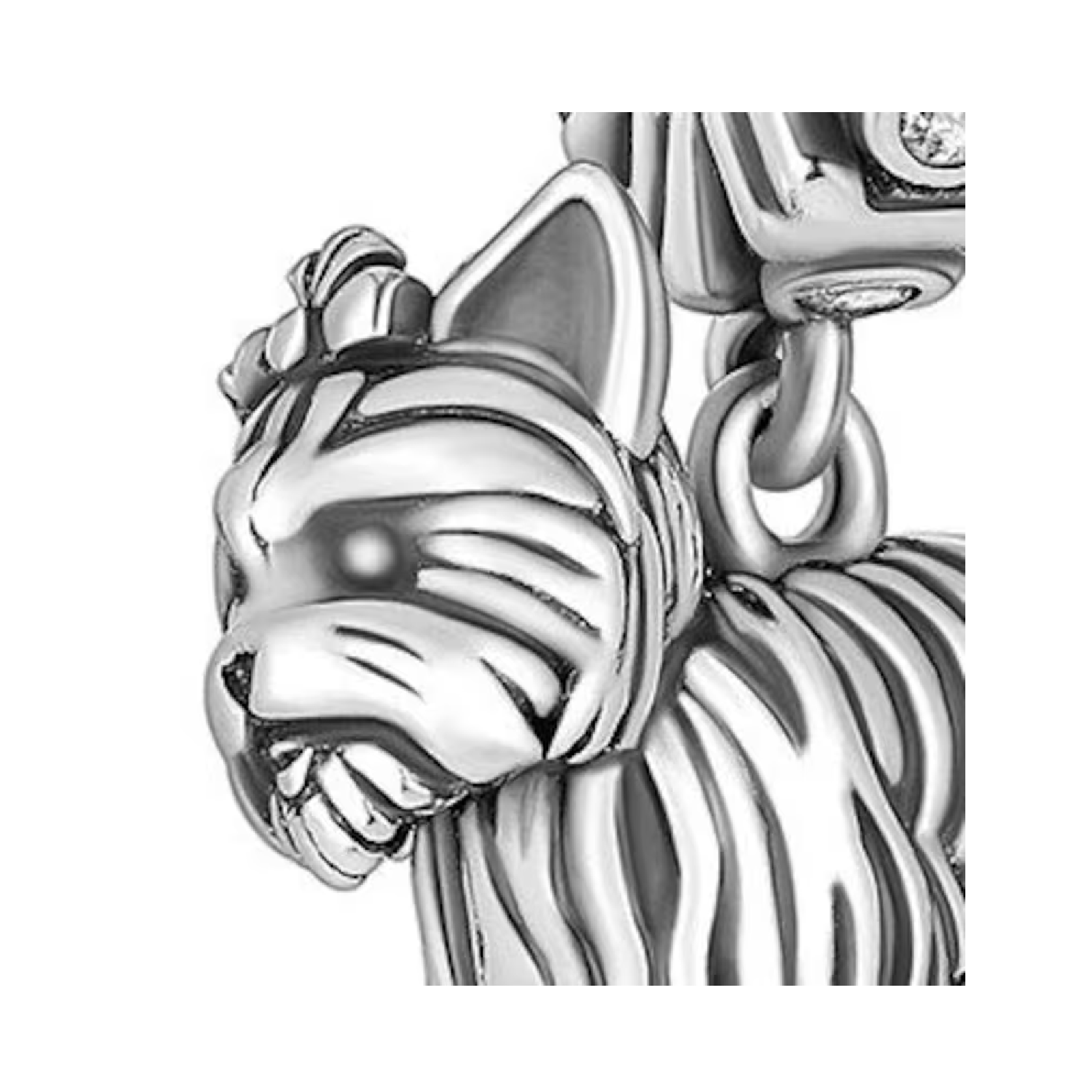 Charm Perro Yorkshire En Plata 925 Silver Heart-3