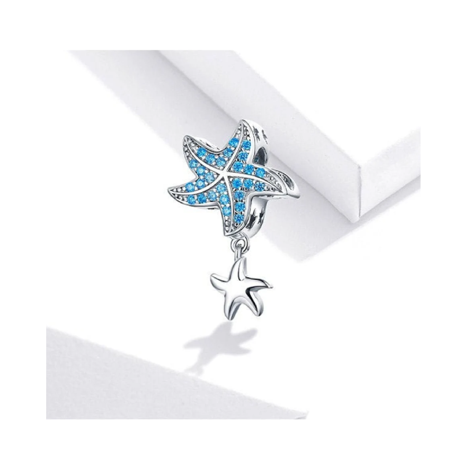 Charm Estrellas De Mar Y Circones En Plata 925 Silver Heart-4