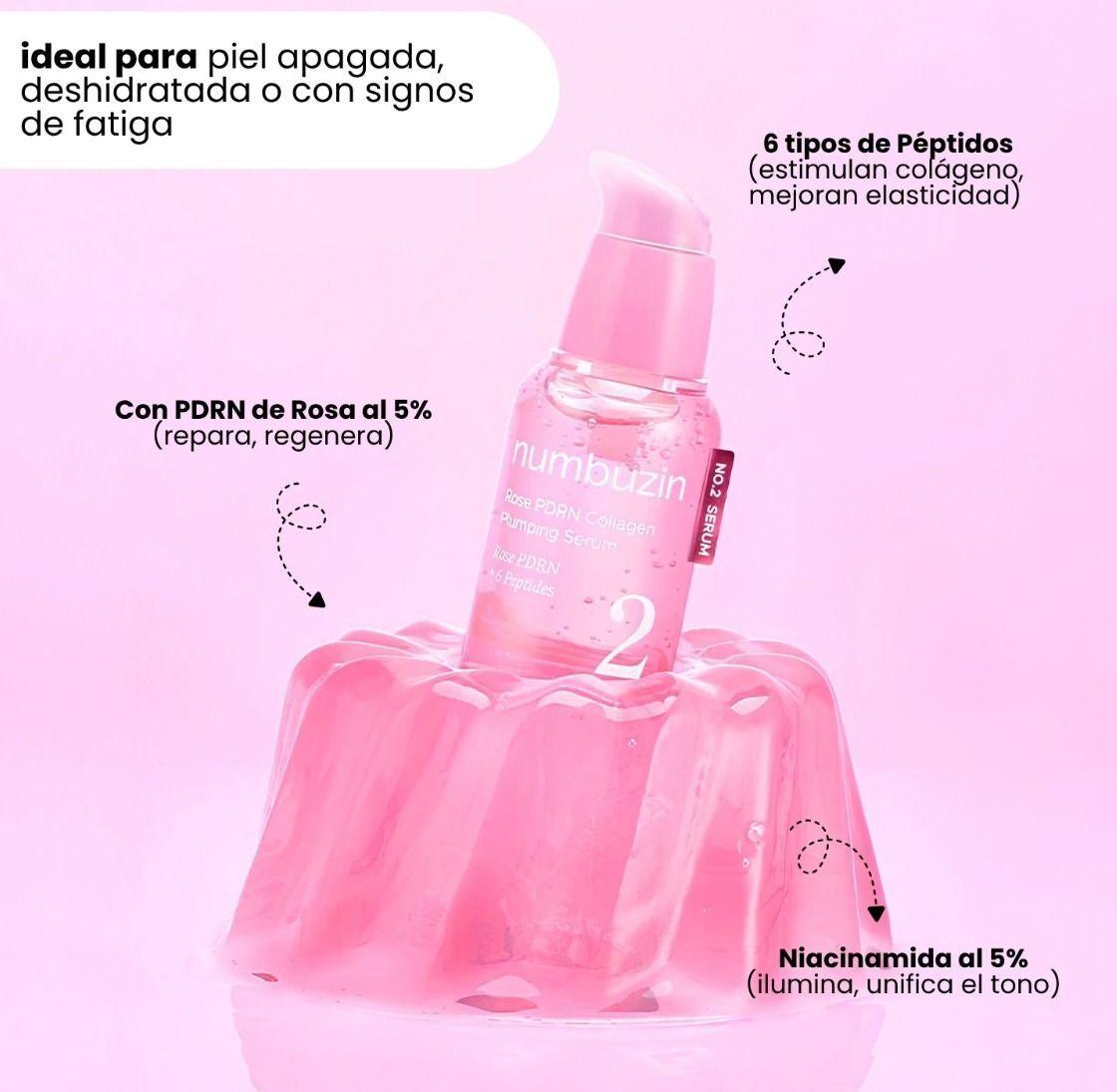 Numbuzin No 2 Rose PDRN S rum Facial Hidratante y Reafirmante-2