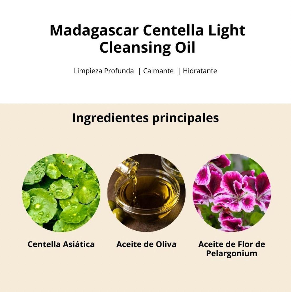 SKIN1004 Madagascar Centella Light Cleansing Oil Aceite Limpiador Facial-3