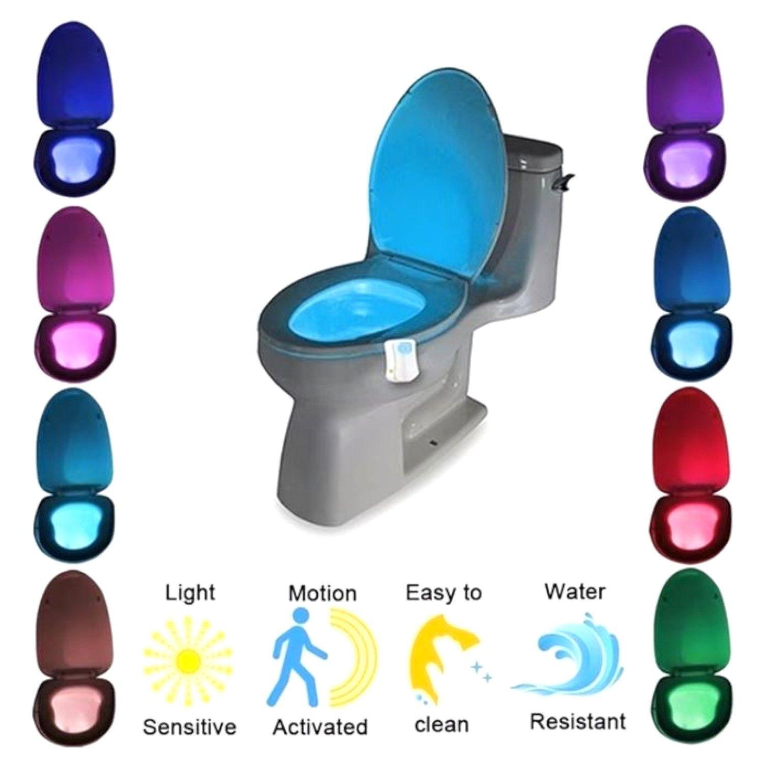LUZ LED SENSOR DE PRESENCIA INODORO SANITARIO TOILET WC NC54	-4