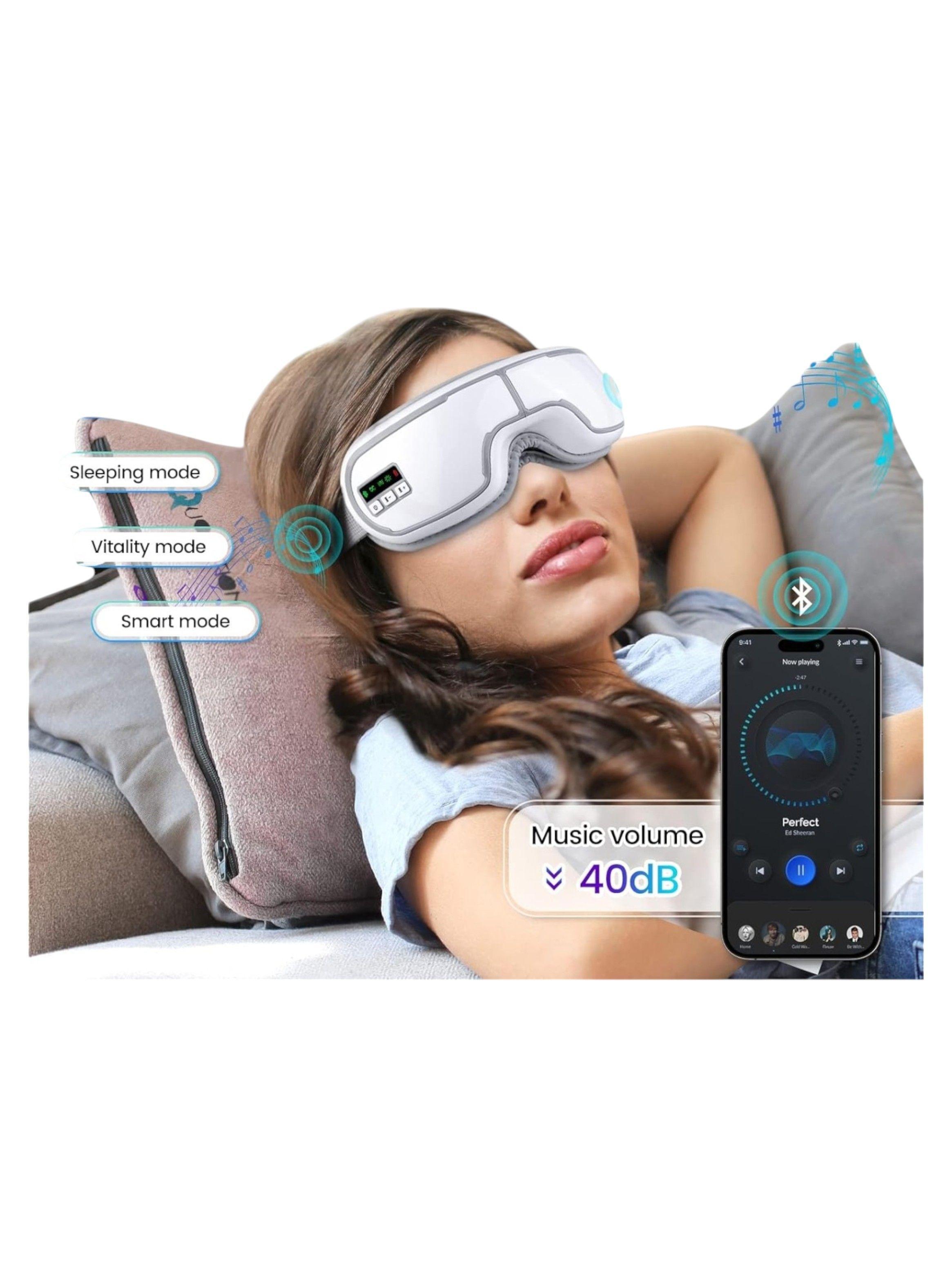 Antifaz Masajeador De Ojos Calentador y Bluetooth Nc49-4