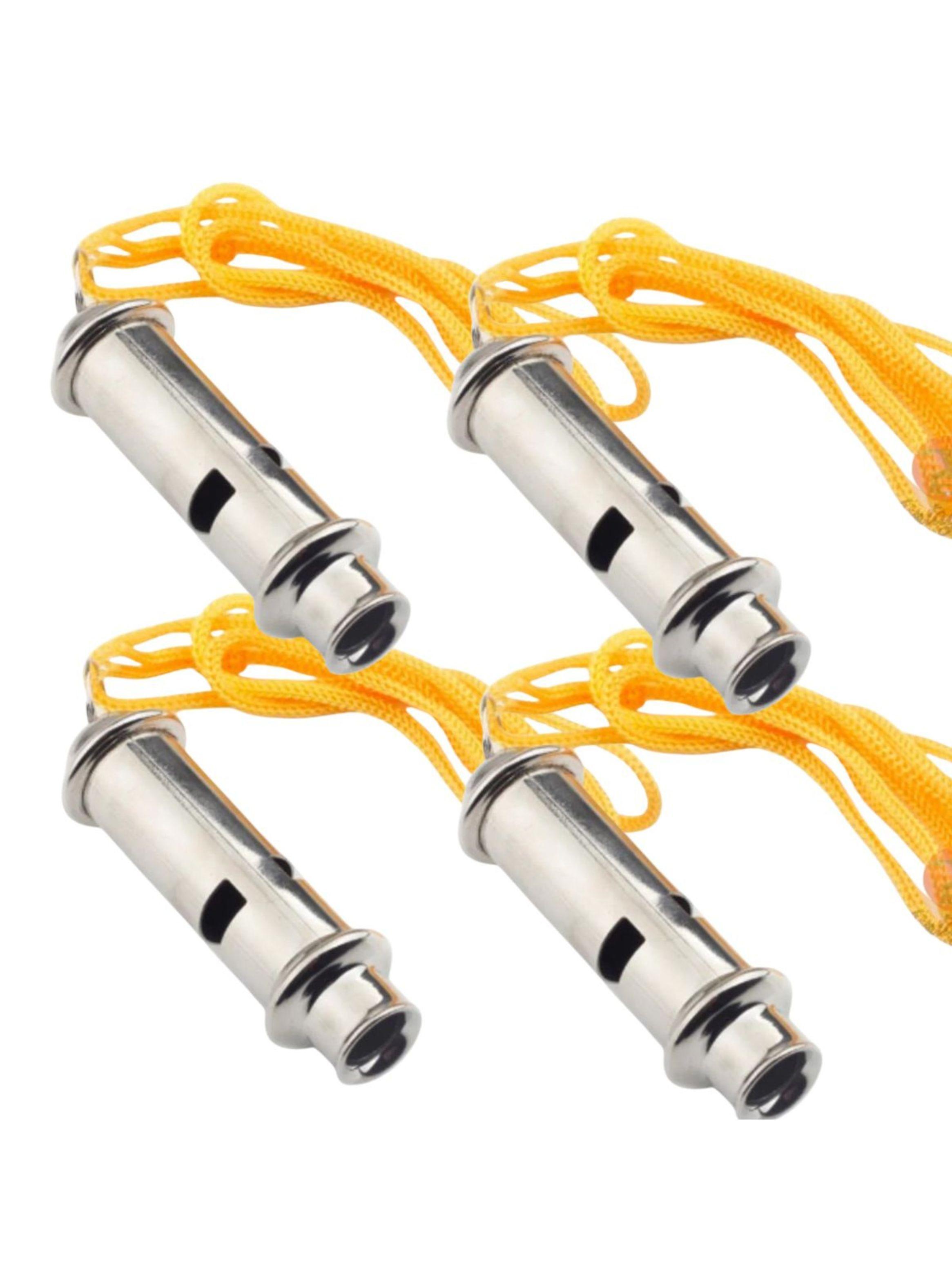 4 SILBATS DE EMERGENCIA ACERO INOXIDABLE PARA SENDERISMO ND15-2