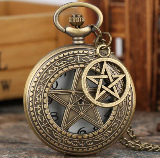 Reloj Bolsillo Retro Five Star Pentagrama Am20-4