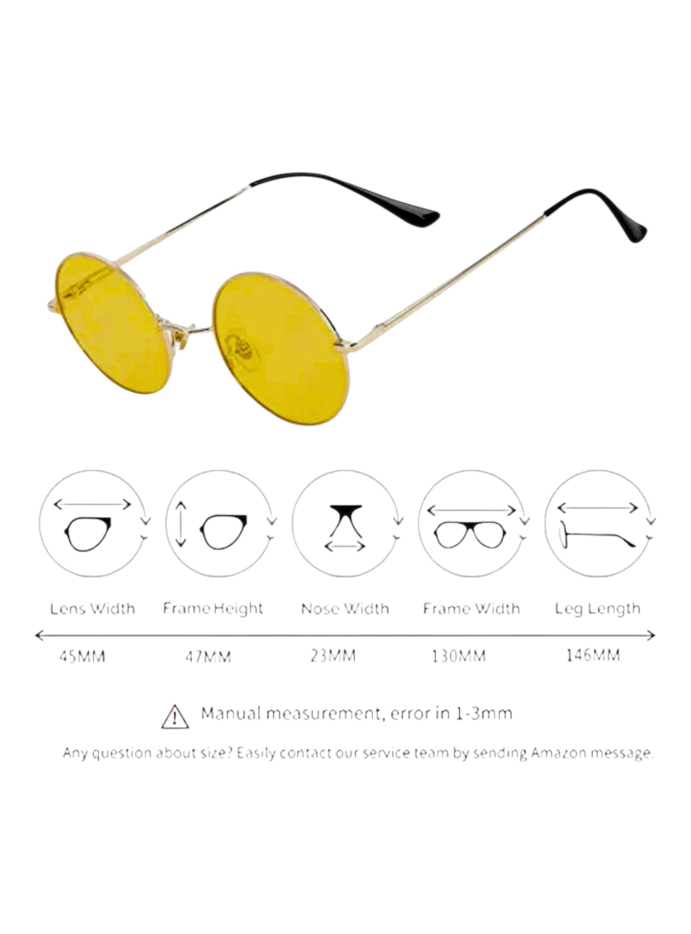 LENTES RETRO LENNON VISION NOCTURNA  POLARIZADOS UV NC57-4