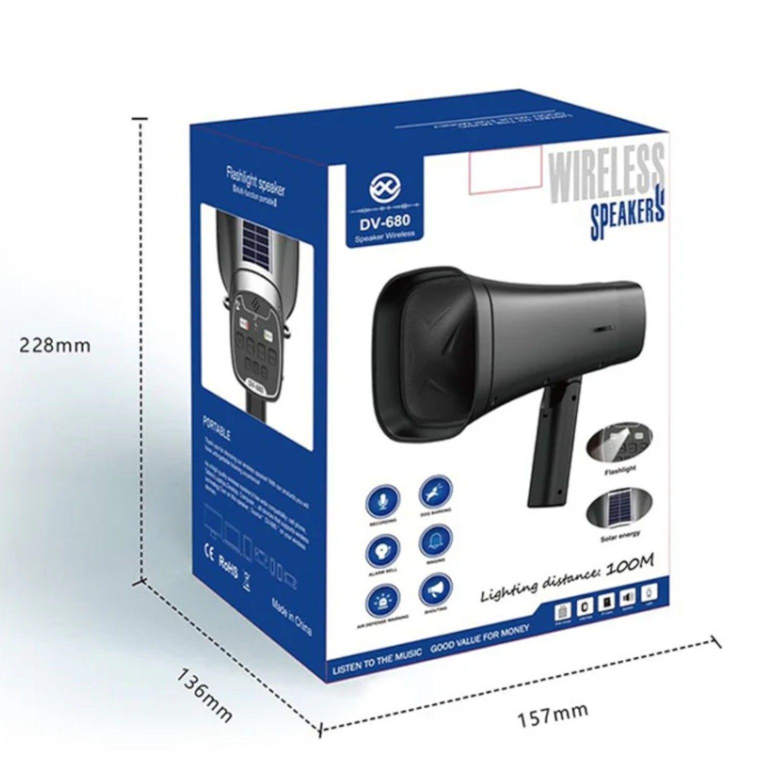 MEGAFONO RECARGABLE SOLAR BLUETOOTH GRABA NC15-5