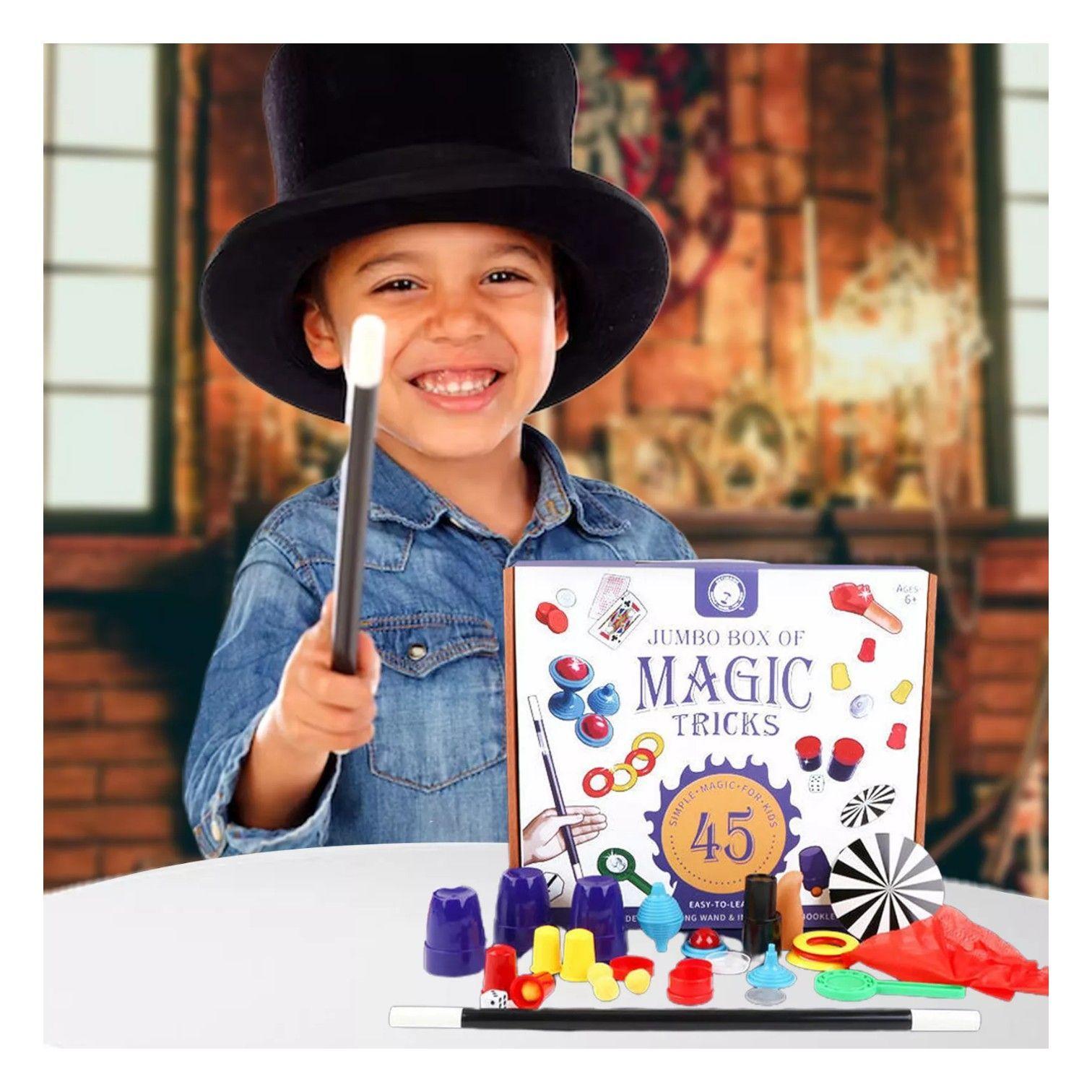 KIT MAGICO 45 TRUCOS NIÑOS ILUSIONISMO MAGO NC29-7