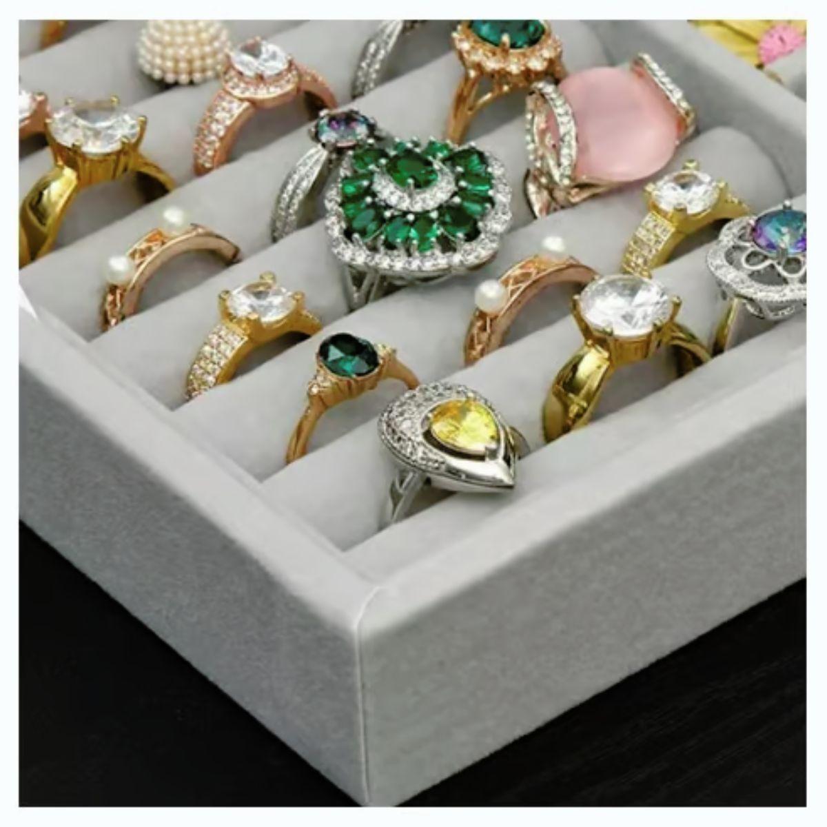 JOYERO ORGANIZADOR PORTATIL MULTIUSOS COLLARES ANILLOS NB22-2