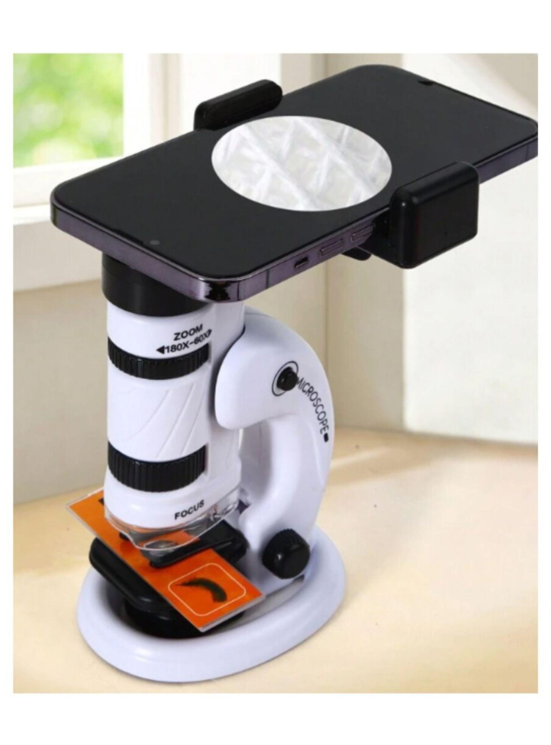 Microscopio aaptado al celular Niños Aprendizaje Dual Mz36-4