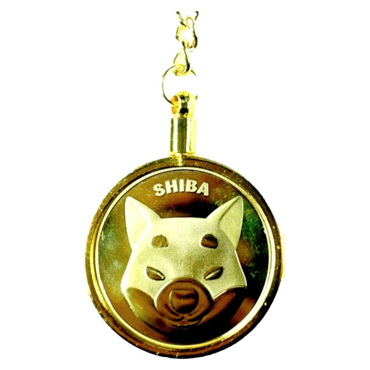 Llavero Shiba Gold Exclusivo De Lujo Aj96-2