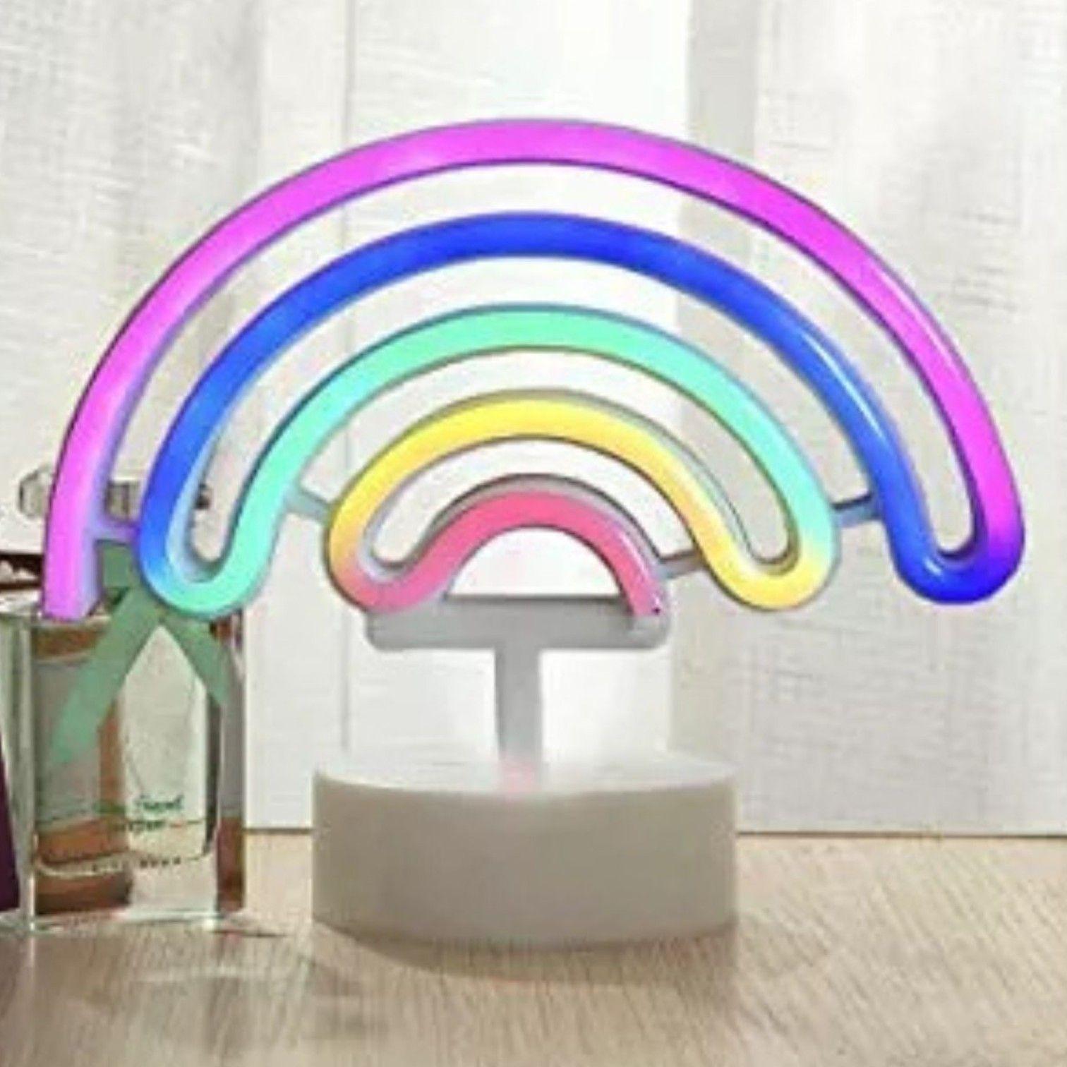 Lampara Rainbow Arcoiris 5 Colores Usb Neon Arco Iris Nc04-4